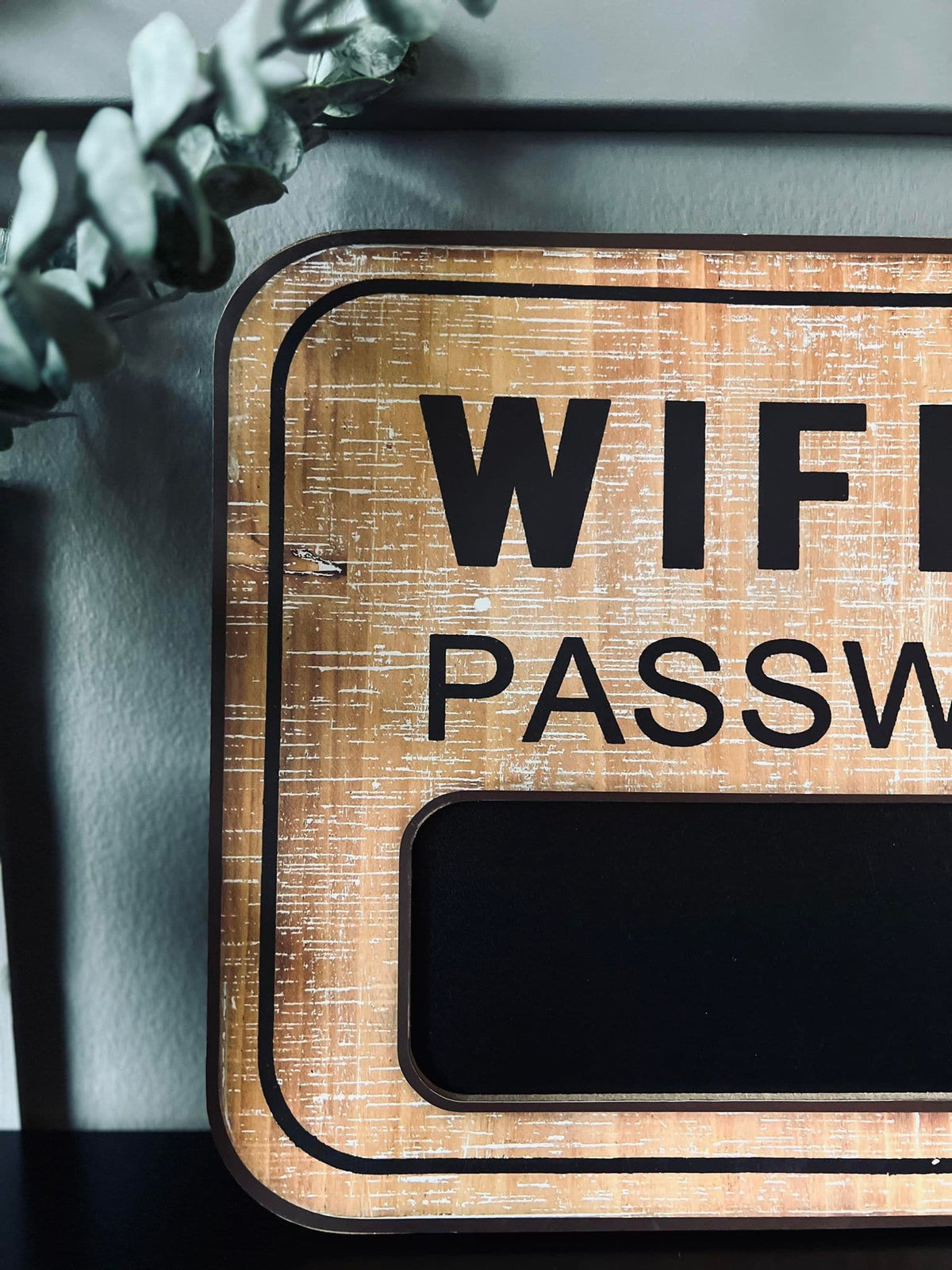 WIFI Skilt med kridt - Wood - VIAMAJA.DK
