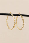 Øreringe Jenna Hoops 18K forgyldt