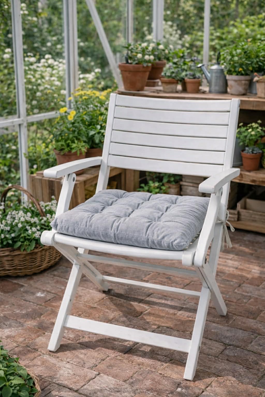 Havehynde futon – Grå 40×40