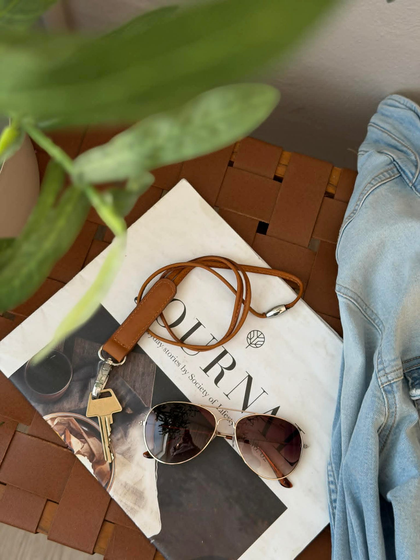 Keyhanger cognac