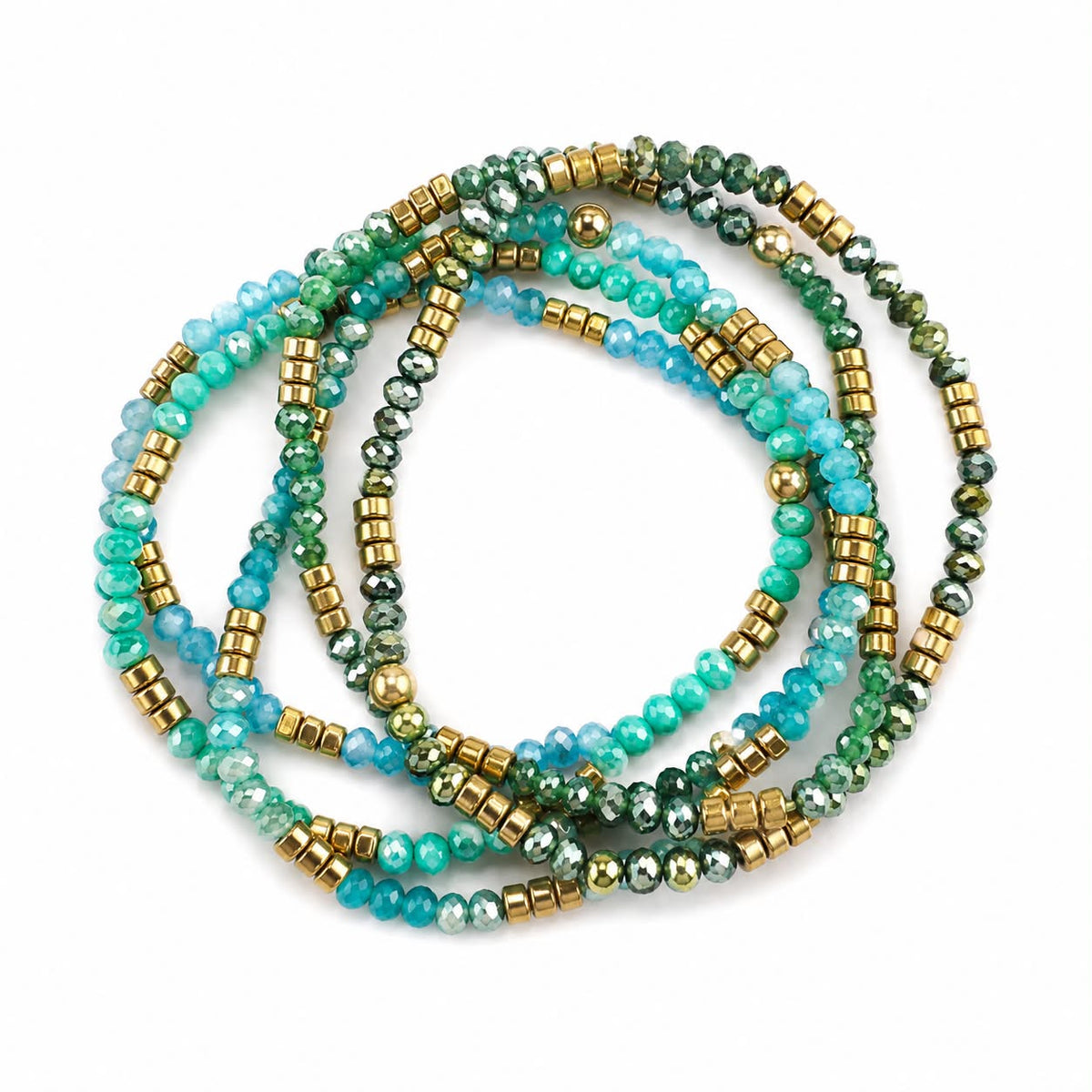 Armbånd Merle – green mix 1.Stk