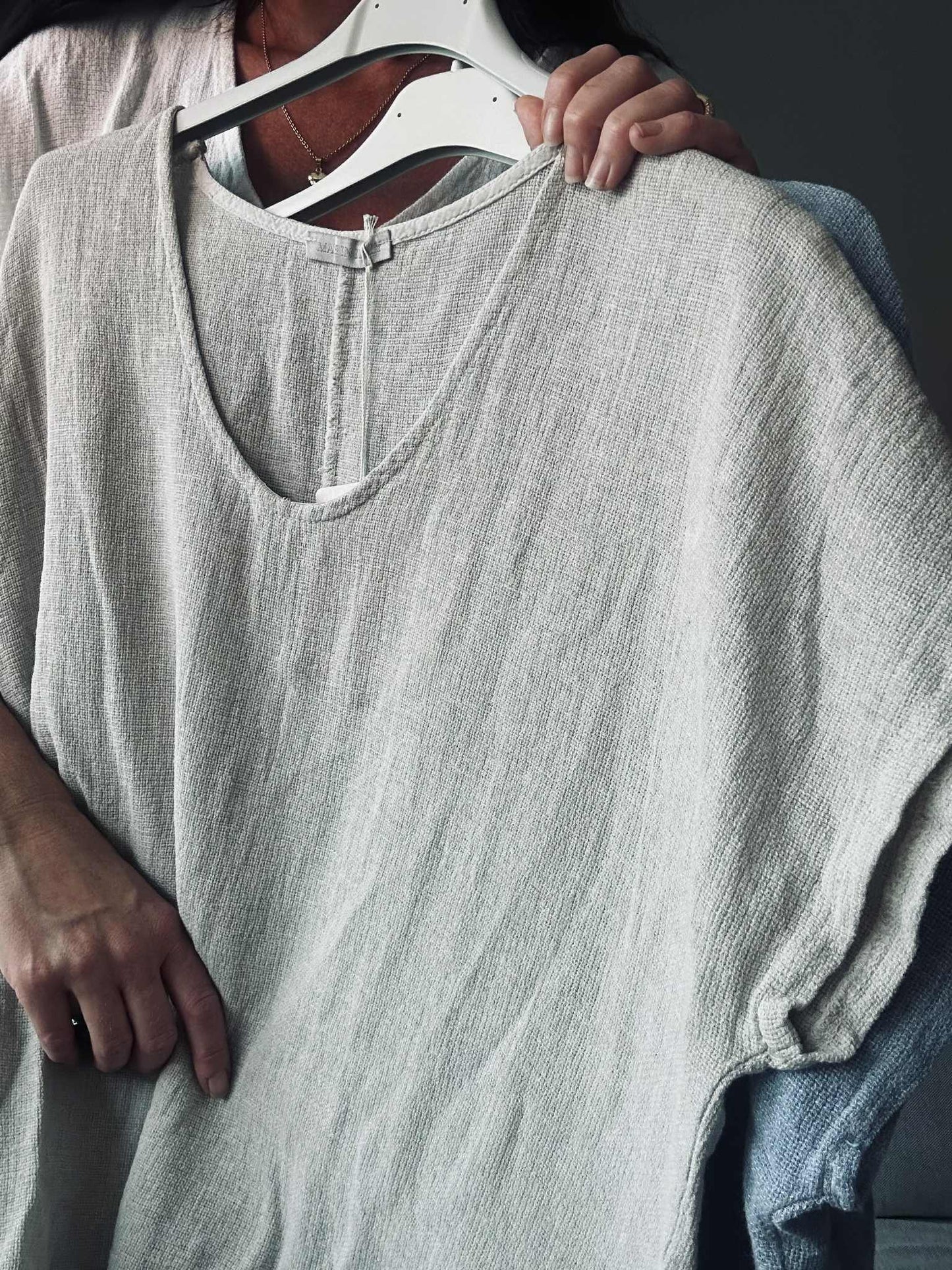 T-shirt Cozy hørmix - Beige