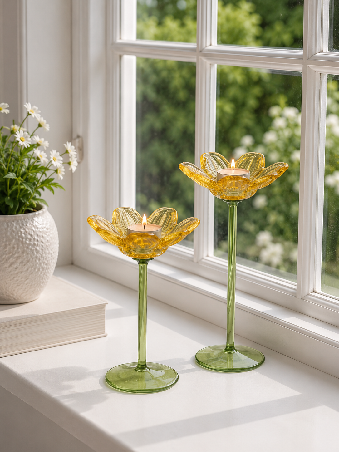 Lysestage blomst - Gul