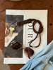 Keyhanger flettet - dark brown