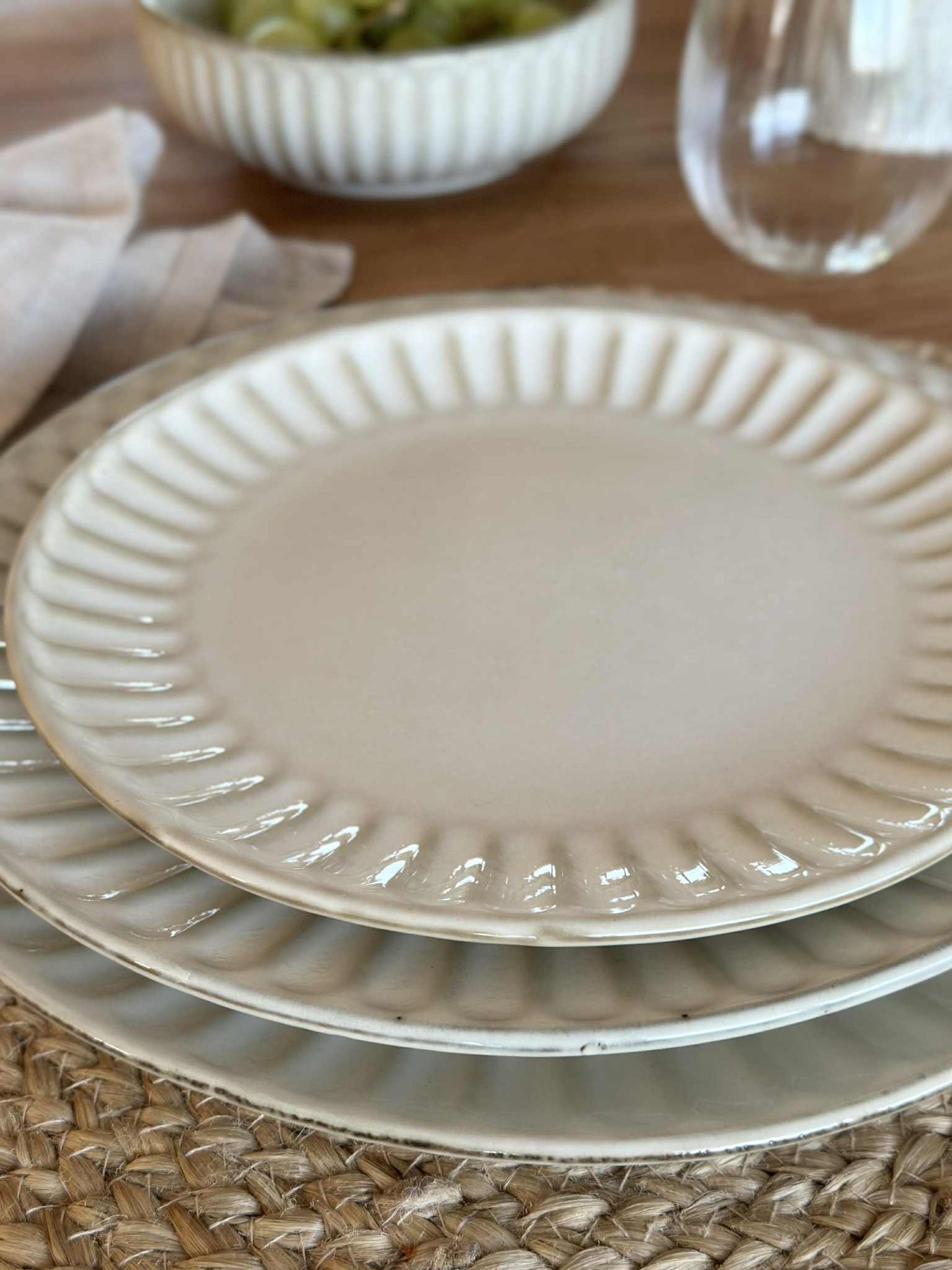 Tallerken VIGA Sand - Flere størrelser