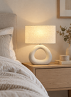 Bordlampe STONEWARE - Lys Natur