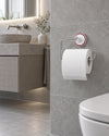 Toiletrulleholder Mafalda – Krom og hvid