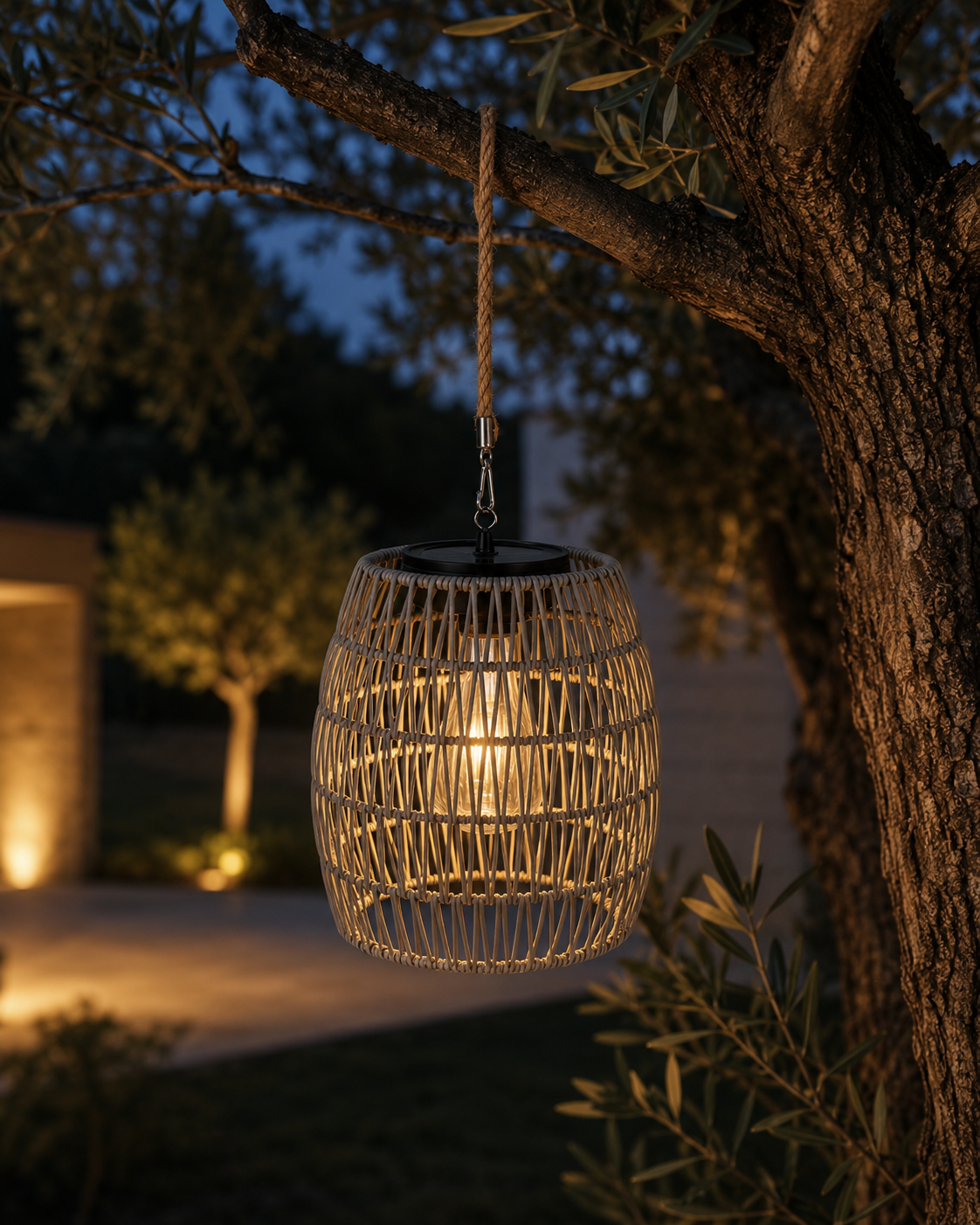 Lampe med solar - Grey