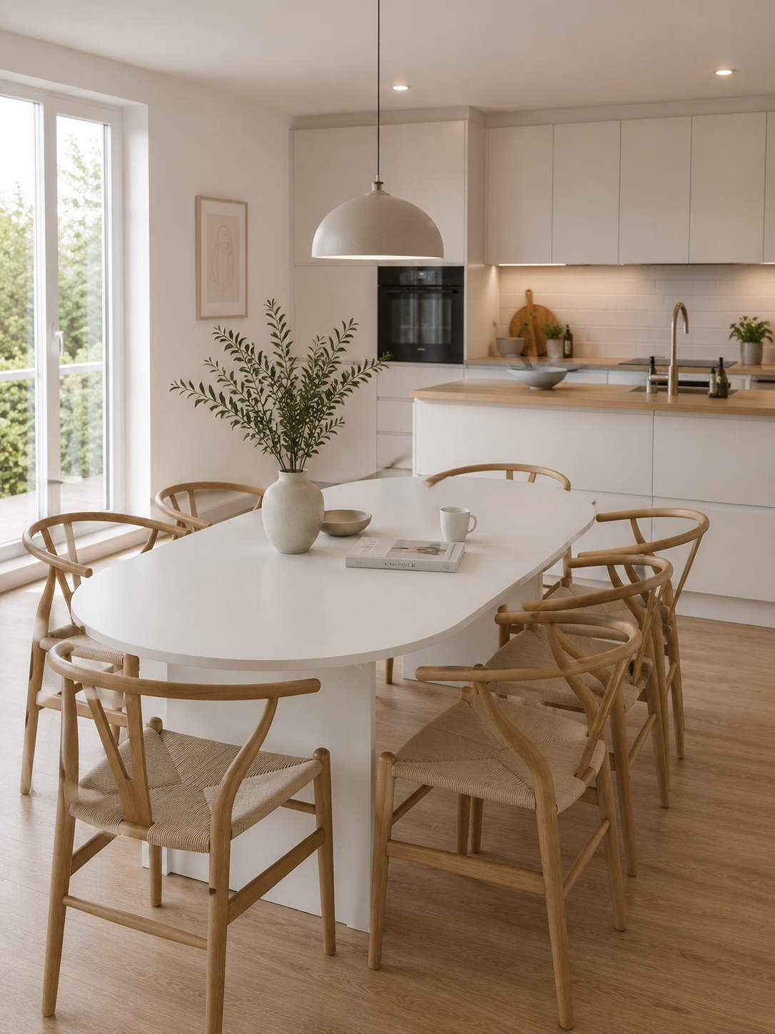 Spisebord Nordic oval White