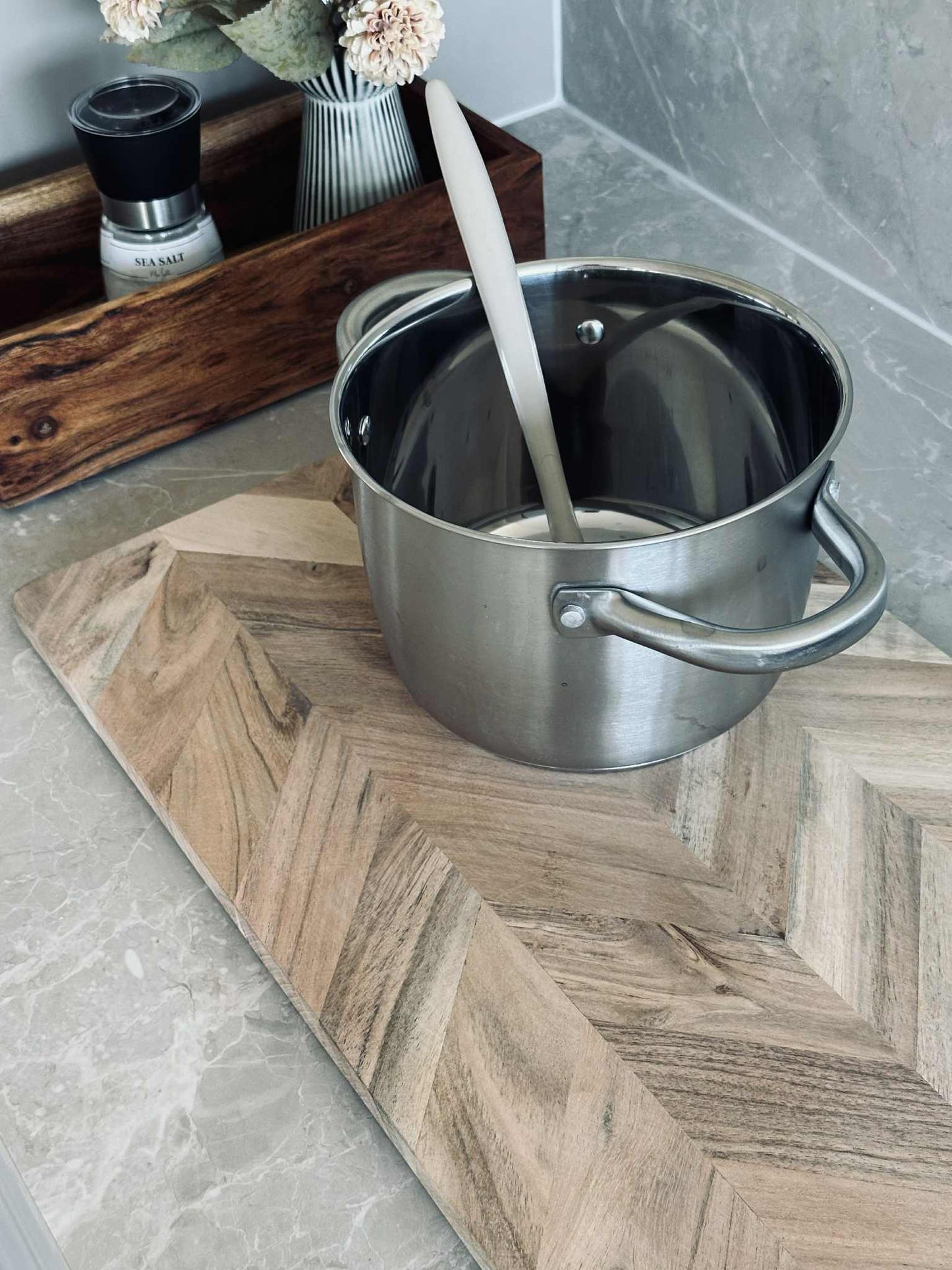 Skærebræt Sildeben - 50cm. Uden olie