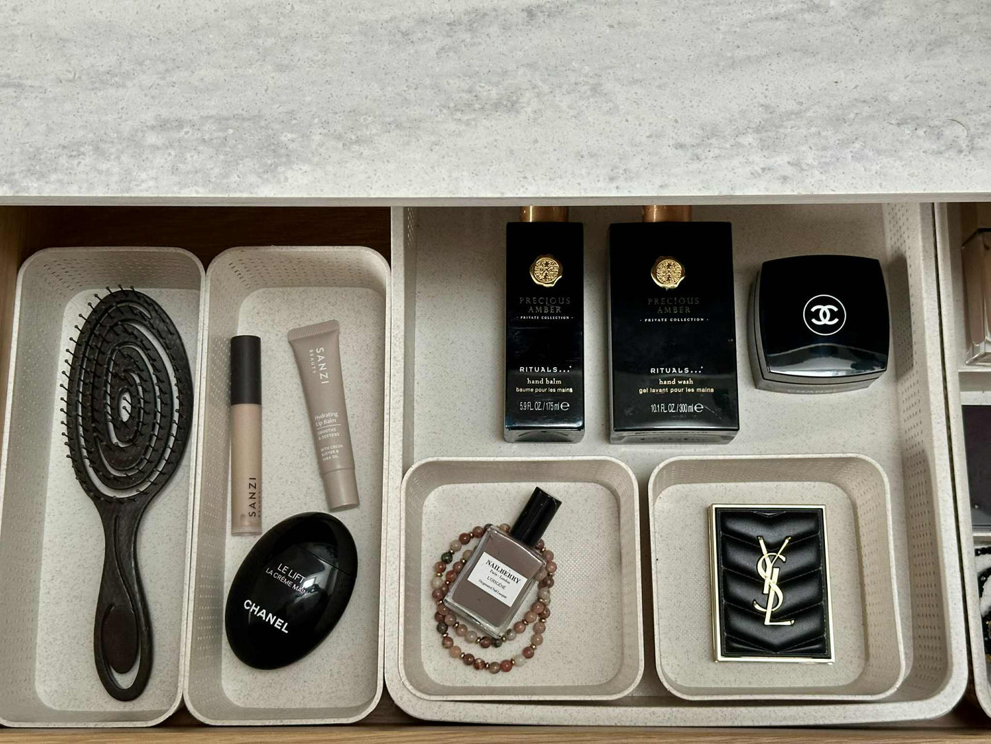 Makeup organiser Freja - Sæt med 5 dele