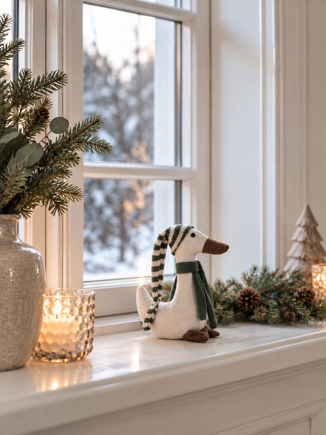Juleand med grøn hue - Mini