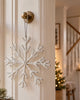 Juleophæng 21cm Snefnug white mix