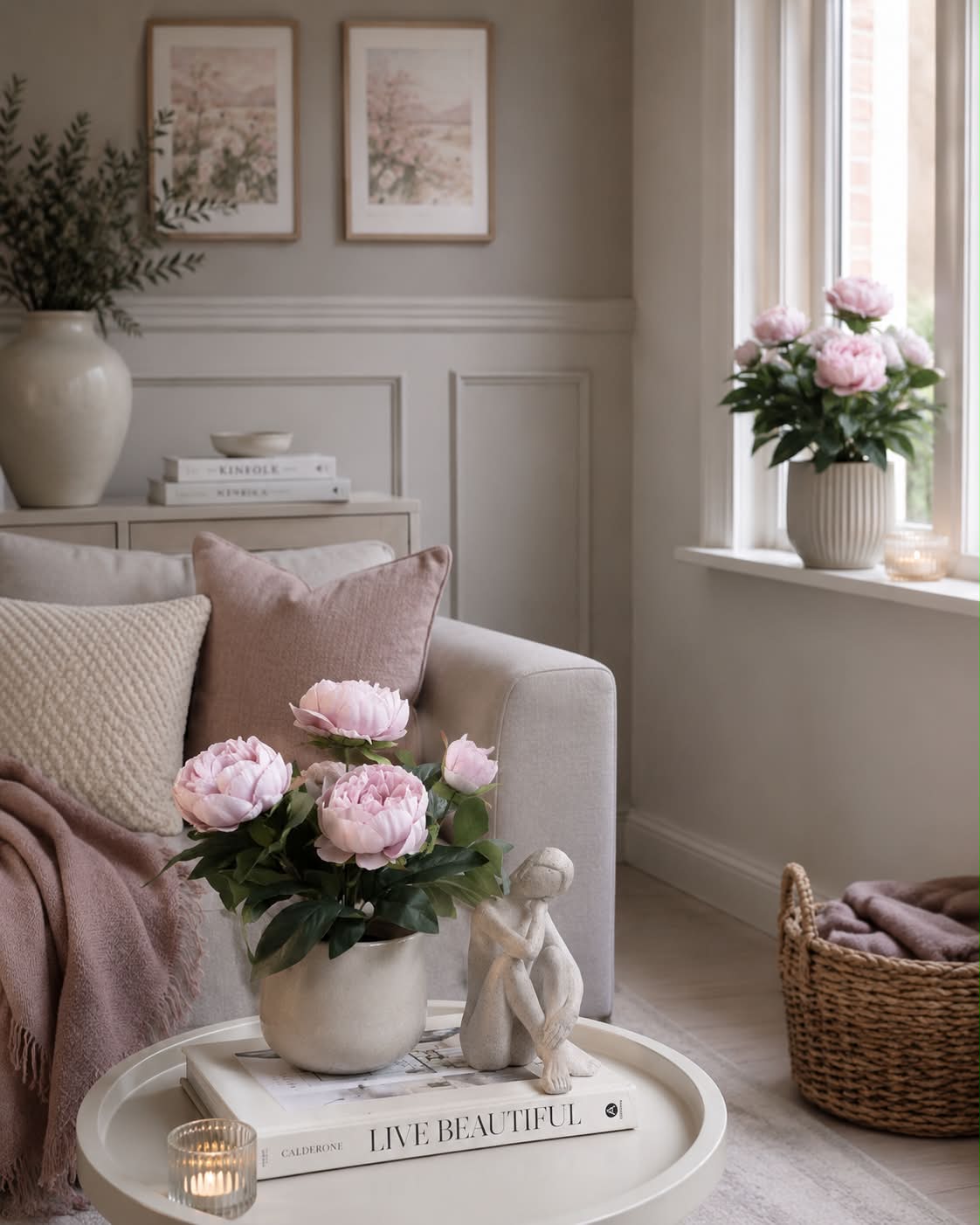 Pæon i potte - Rosa