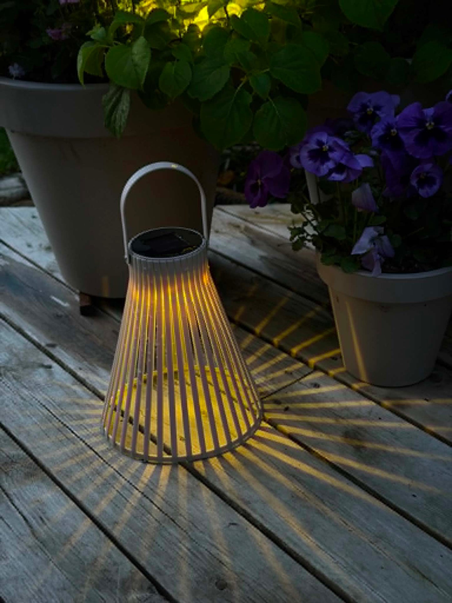Lanterne Emily solar 24 cm - Flere farver