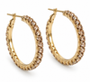 Øreringe Smilla Hoops - Champagne