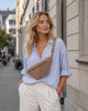 Smuk ruskindsbumbag - Taupe