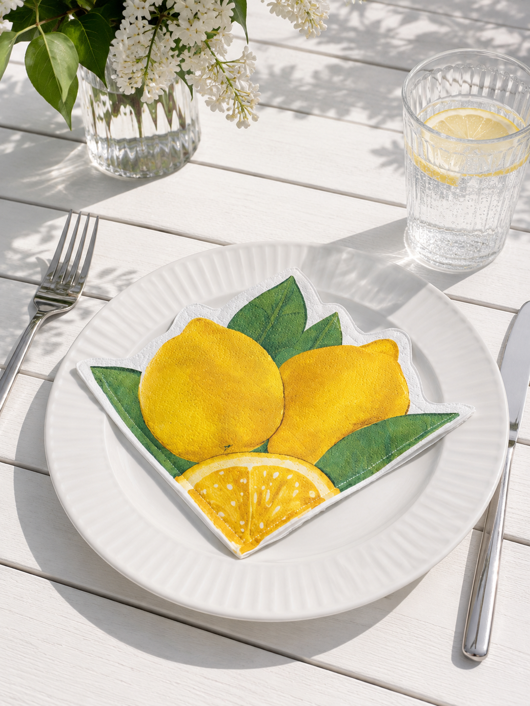 Servietter Citron - 12 stk