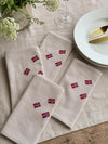 Mundservietter med Norske flag – 4 stk