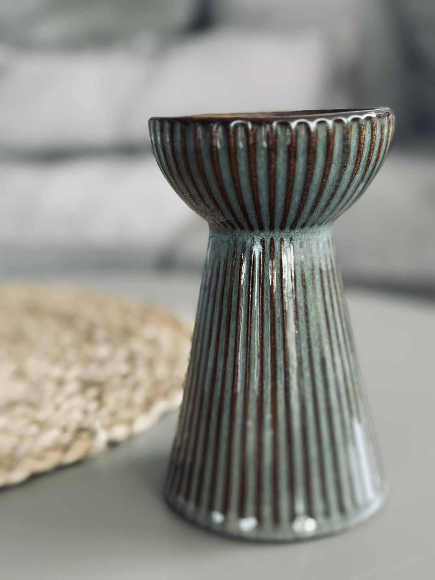 Hyacintvase VIGA - Grå / brun