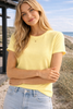 T-shirt May - pastel yellow