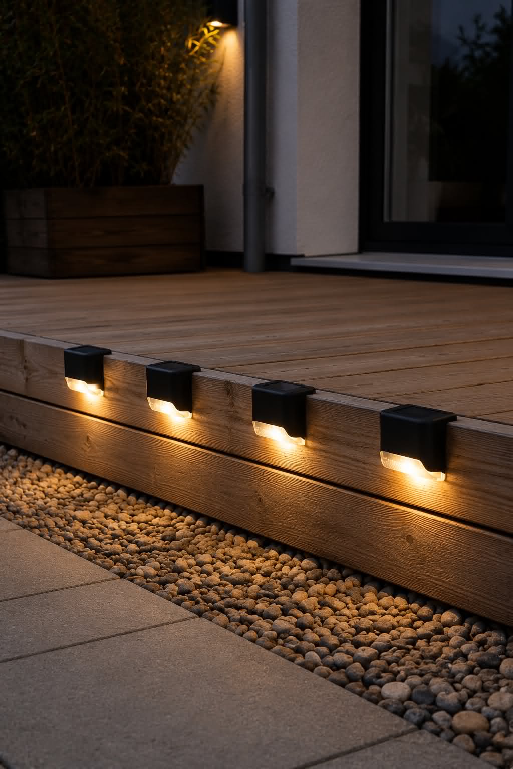 Trappelys med solar - 4 stk.