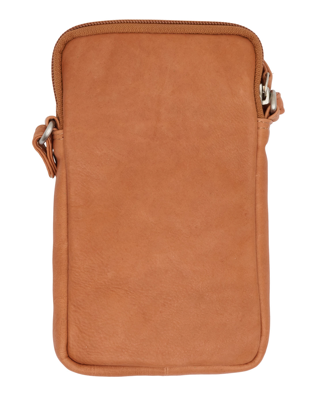 Mobiltaske Misse - Cognac / silver