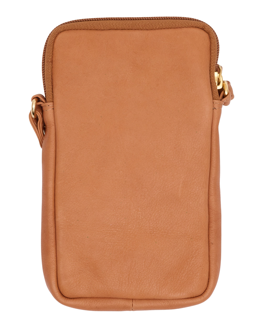 Mobiltaske Misse - Cognac / gold