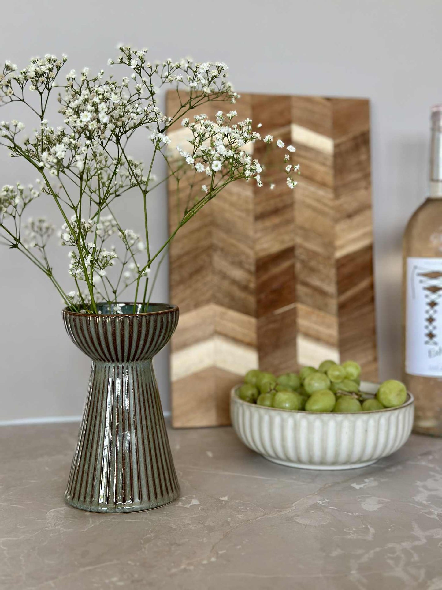 Hyacintvase VIGA - Grå / brun