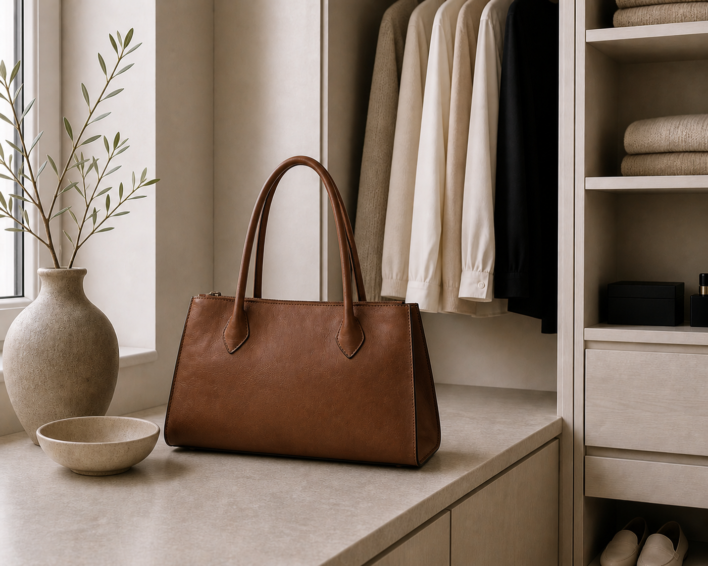 Håndtaske Ora cognac