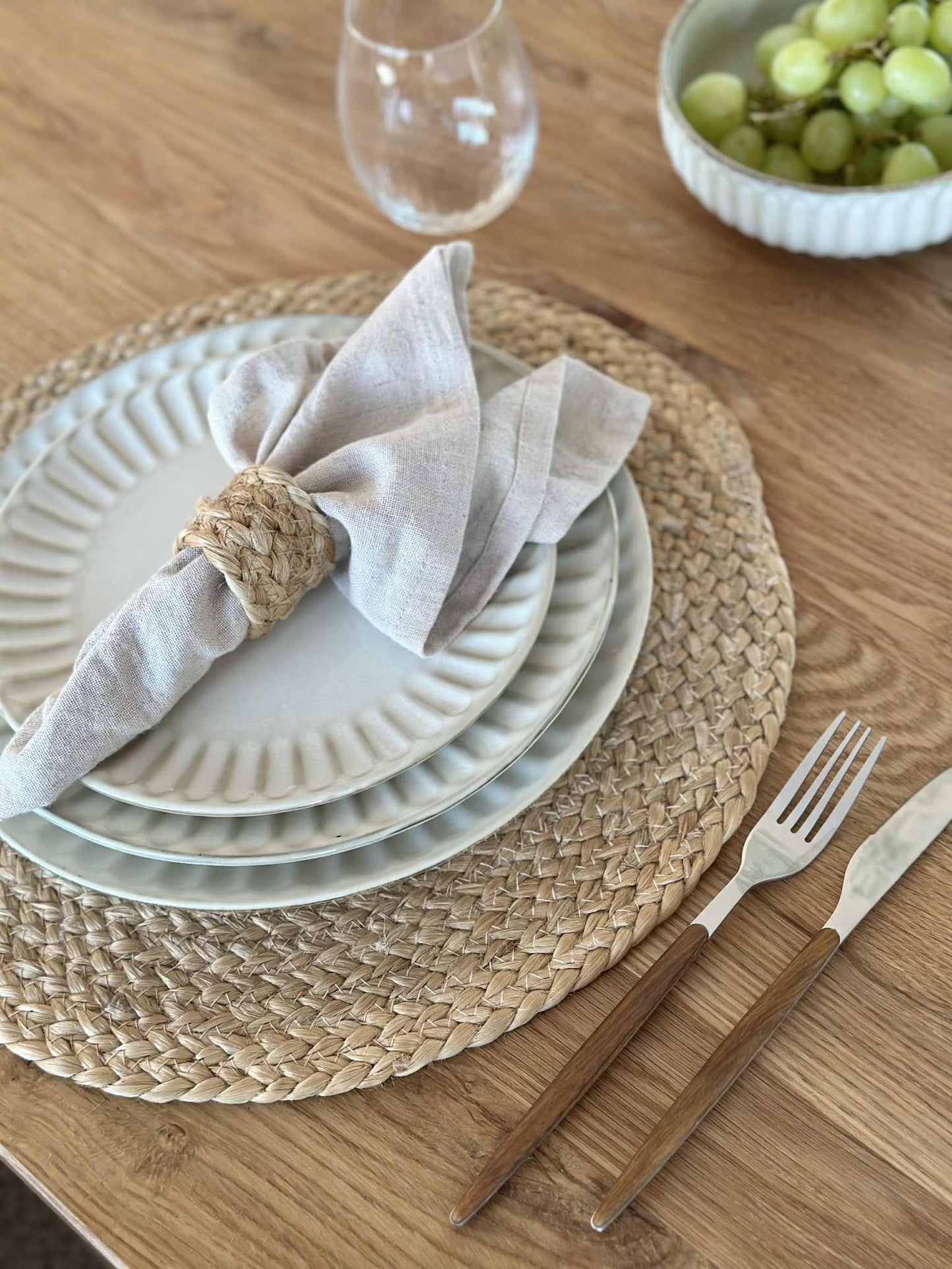 Tallerken VIGA Sand - Flere størrelser