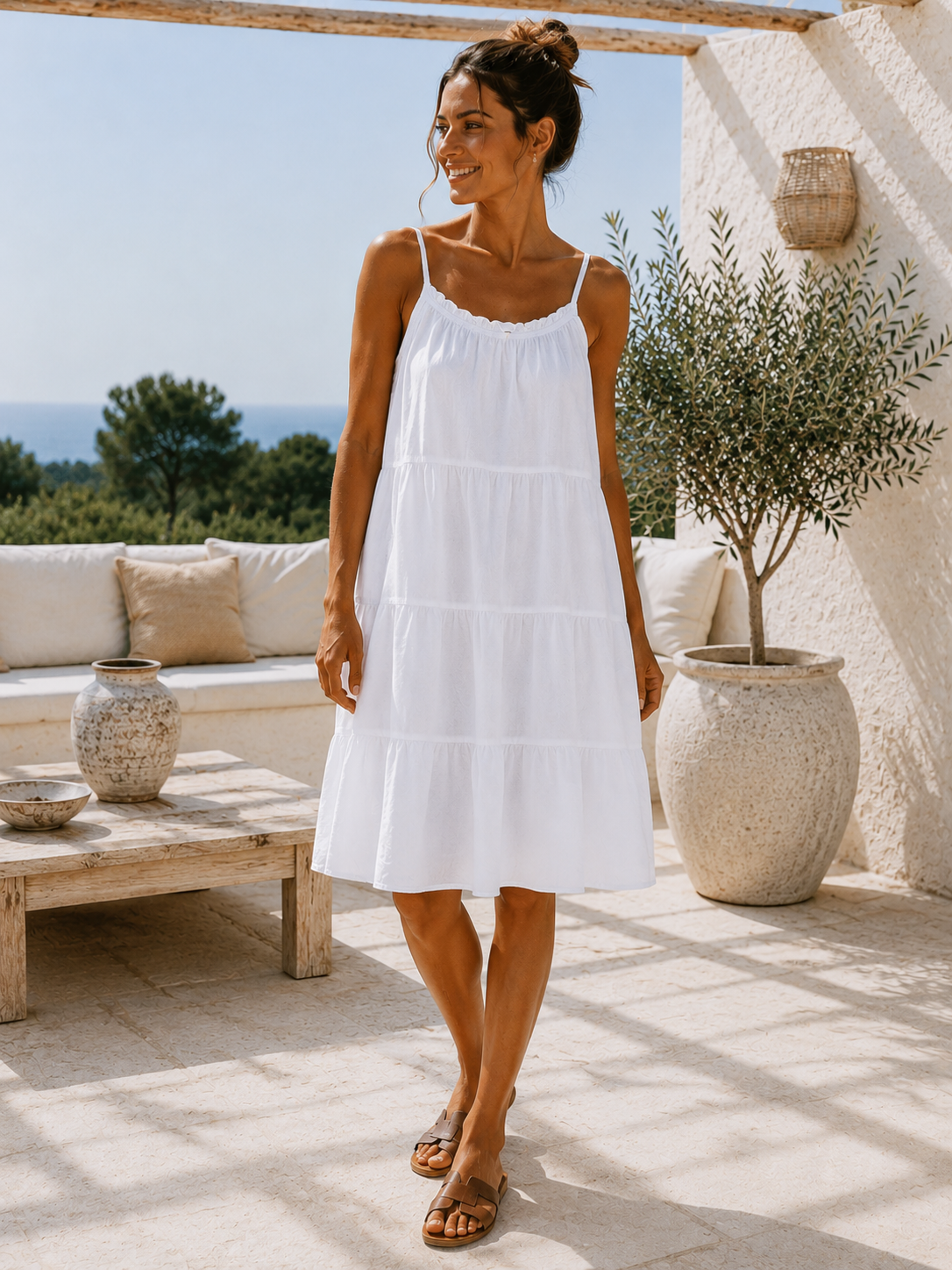 Sommerkjole Velina white