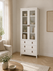 Vitrineskab Nordic white