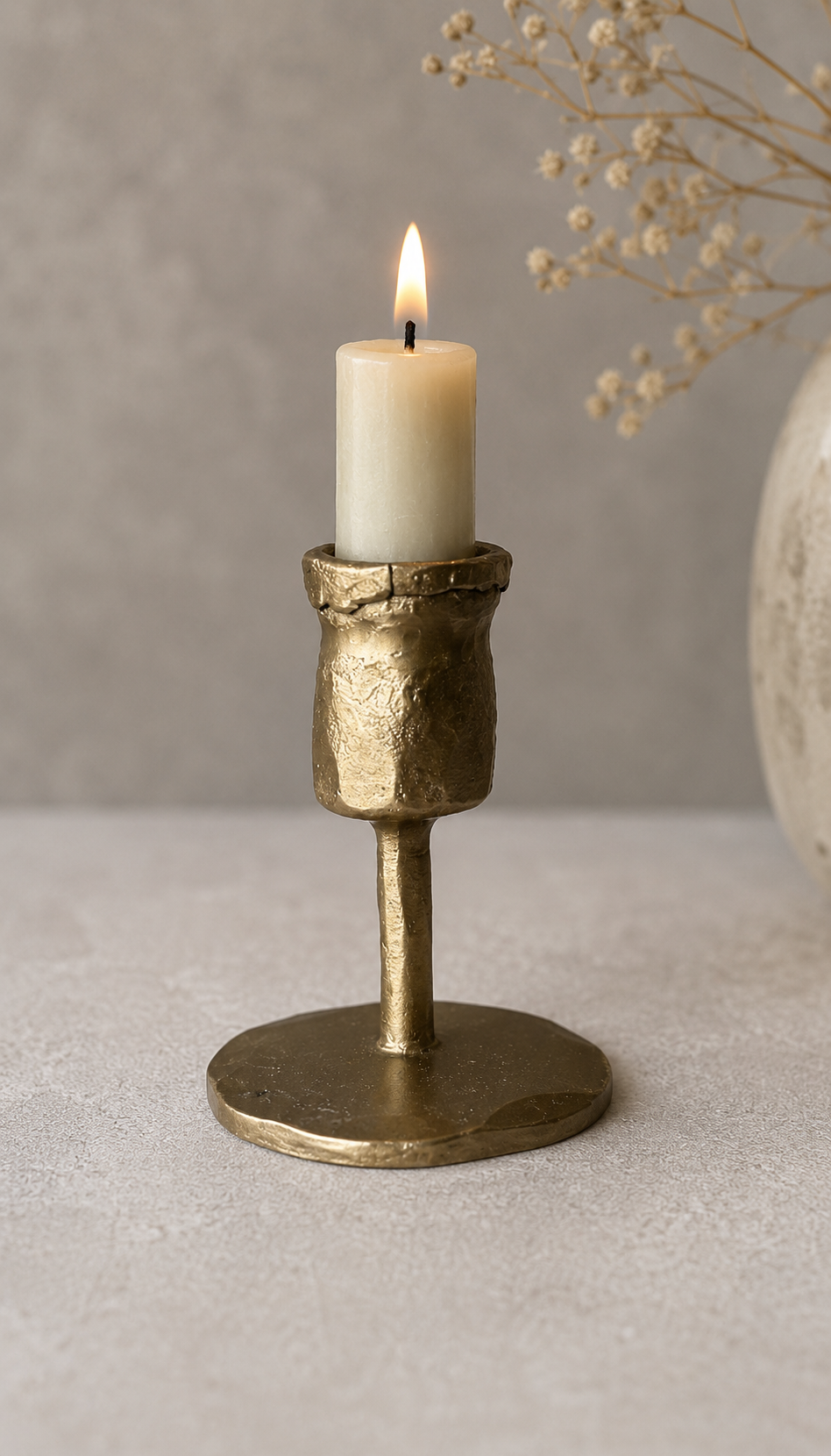 Lysestage – Golden 7 cm