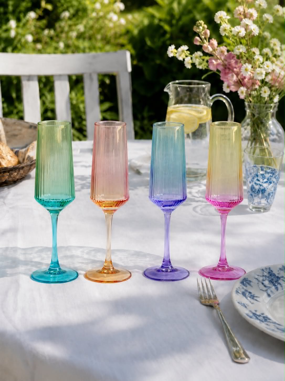 Champagneglas Aurora - Color MIX