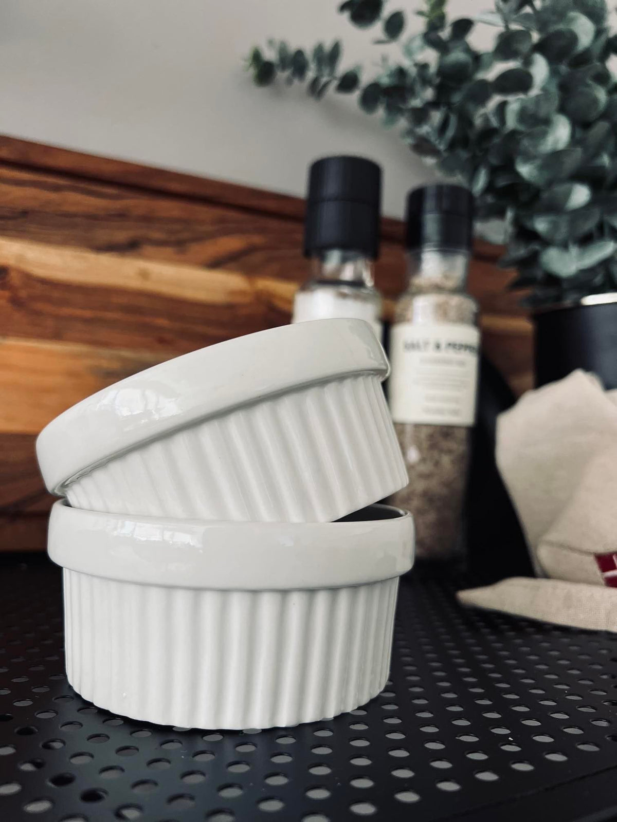 Skåle i hvid porcelæn - Sæt af 2 stk