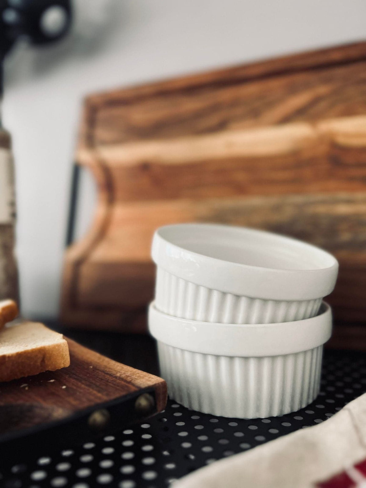 Skåle i hvid porcelæn - Sæt af 2 stk