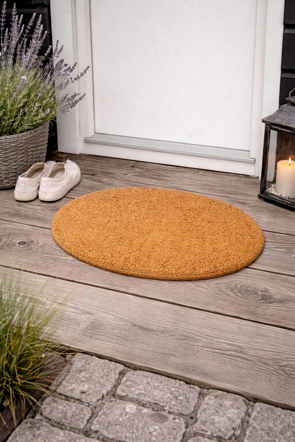 Dørmåtte Oval kokos