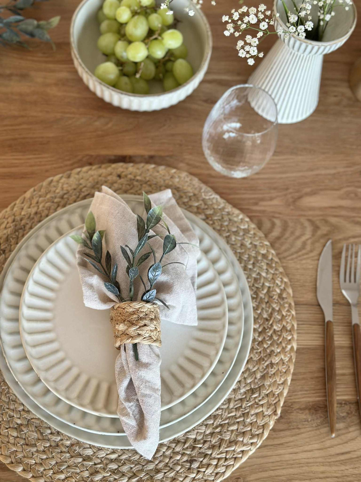 Tallerken VIGA Sand - Flere størrelser