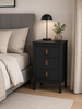 Natbord Madrid med 3 skuffer - Black