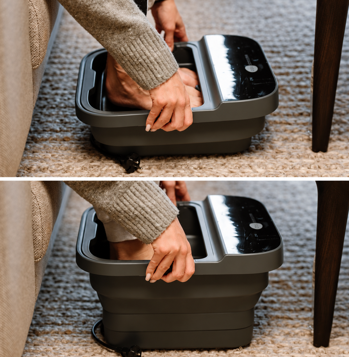 Foldbar fodspa – elektrisk fodbad