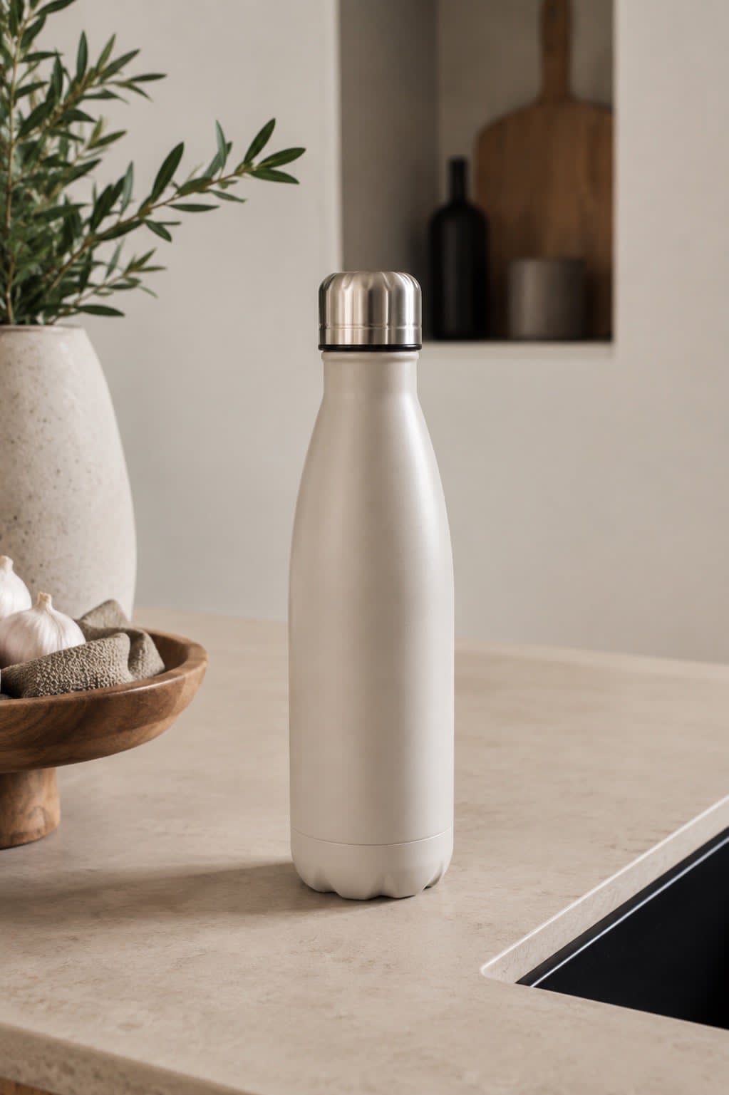 Termoflaske 500ml – Warm grey