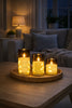 LED Lys ALMA 3 stk m. fjernbetjening