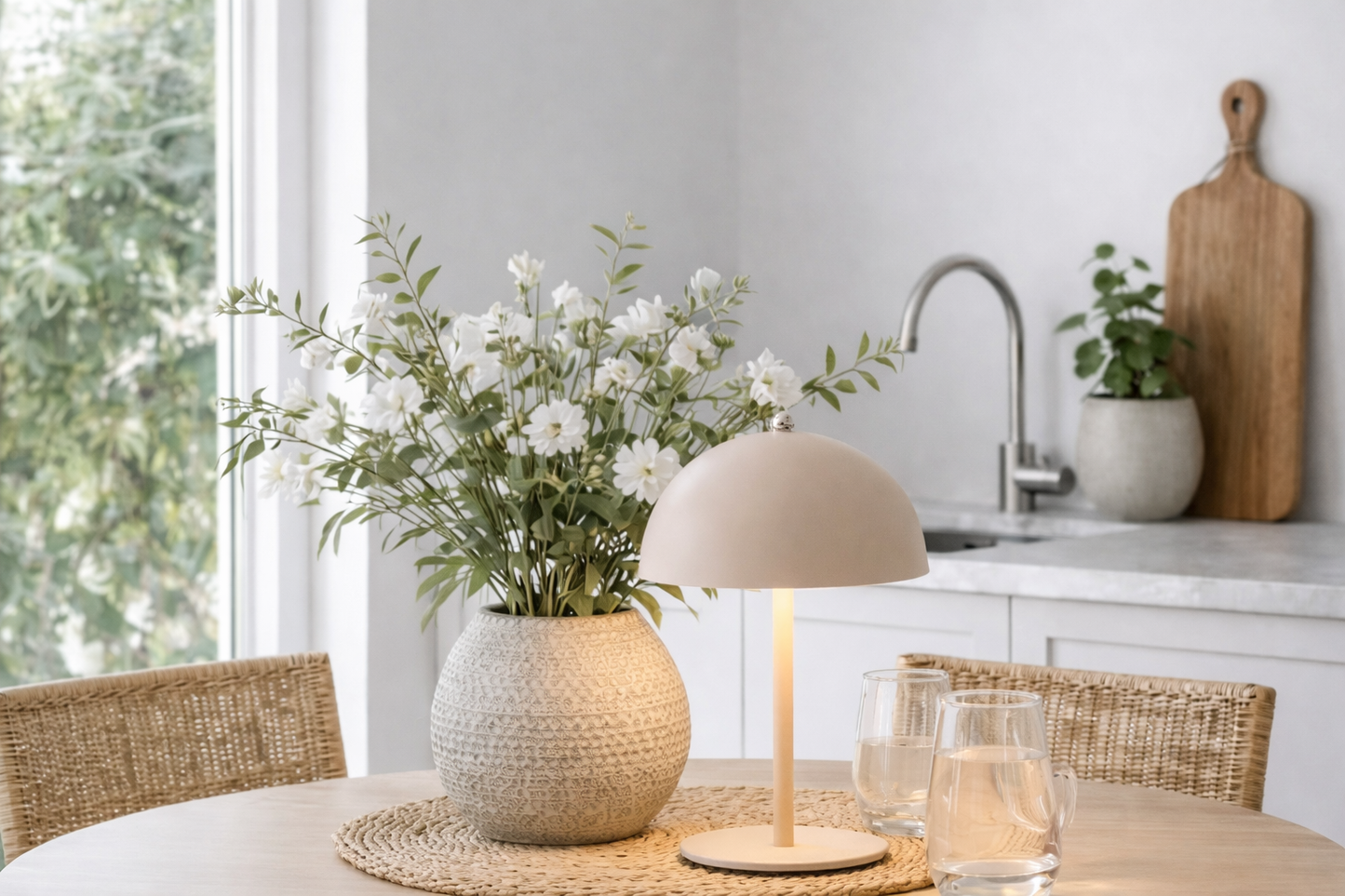 Bordlampe med touch - Flere farver
