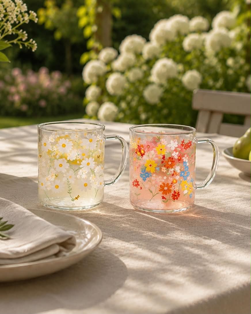 Krus i glas Summer - Color mix