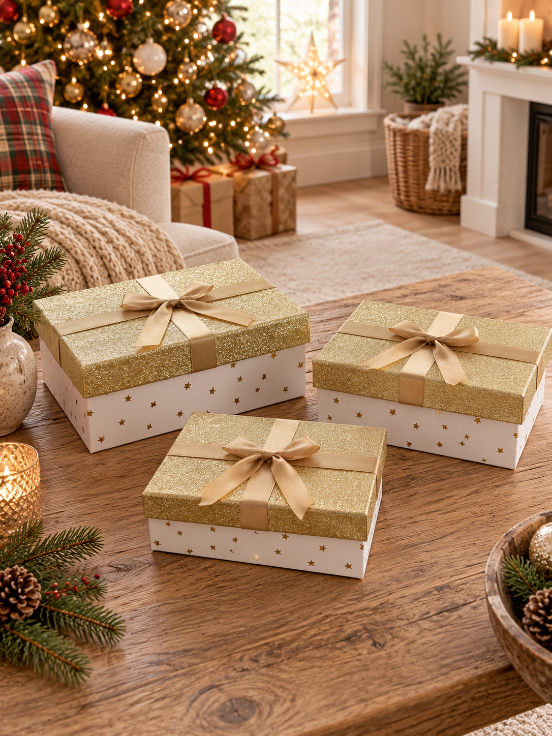 Gaveæskesæt - Guld