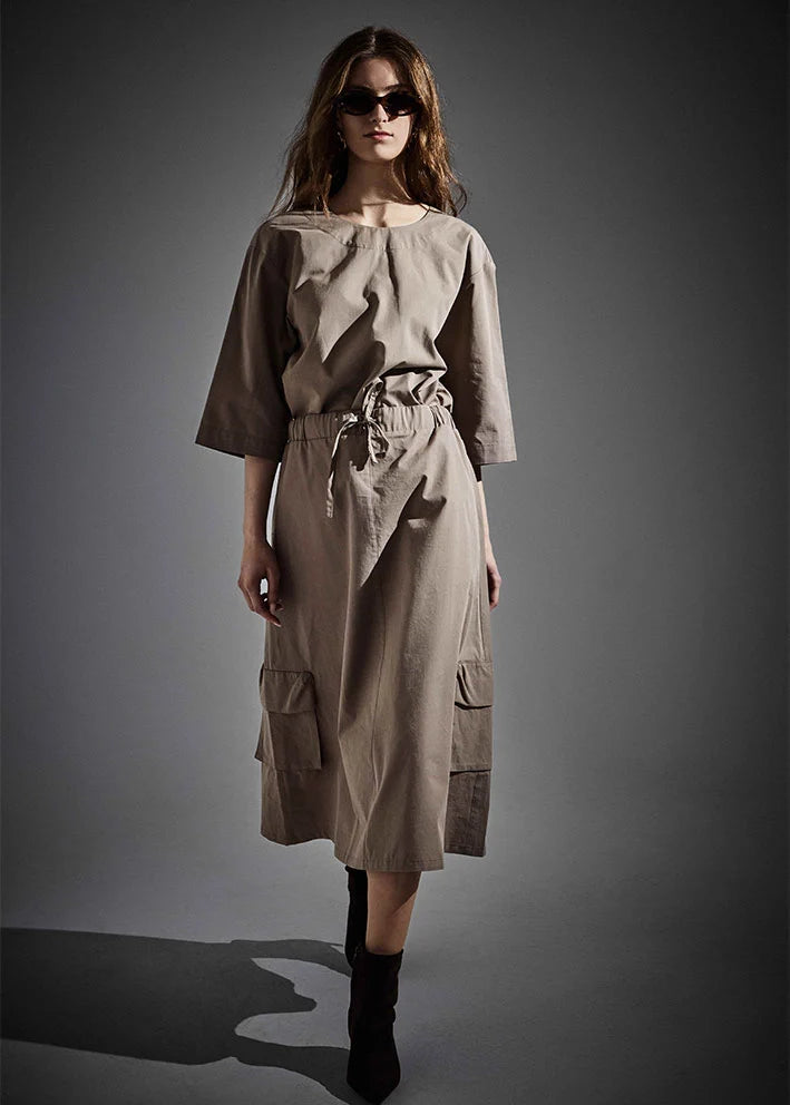 Nederdel Wellington - Taupe