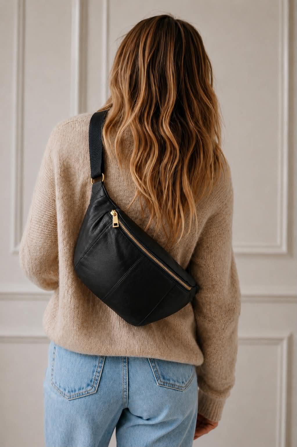 Bumbag JUNE -  Black / Gold