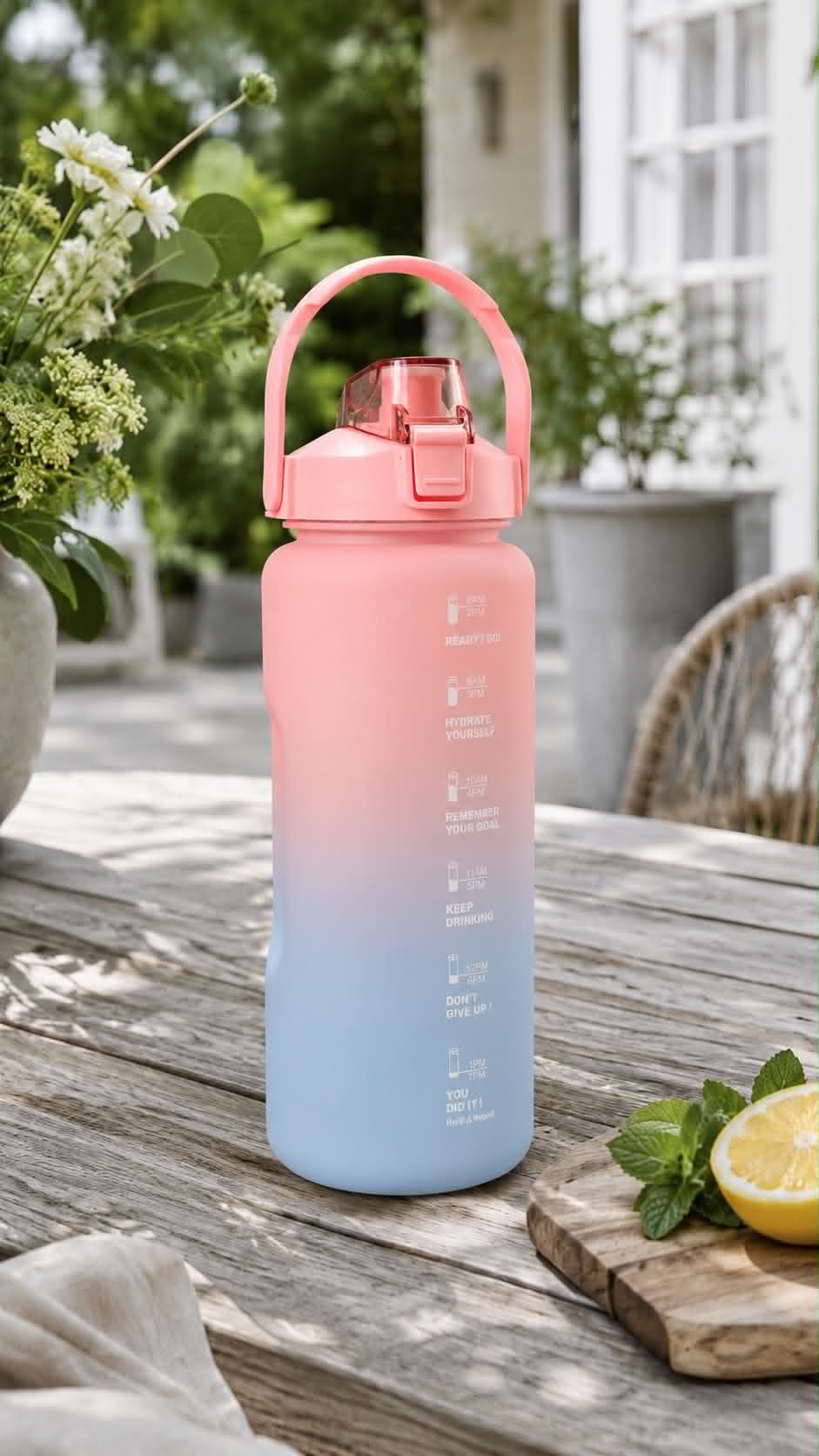 Drikkeflaske 2000ml - Pink / Blue