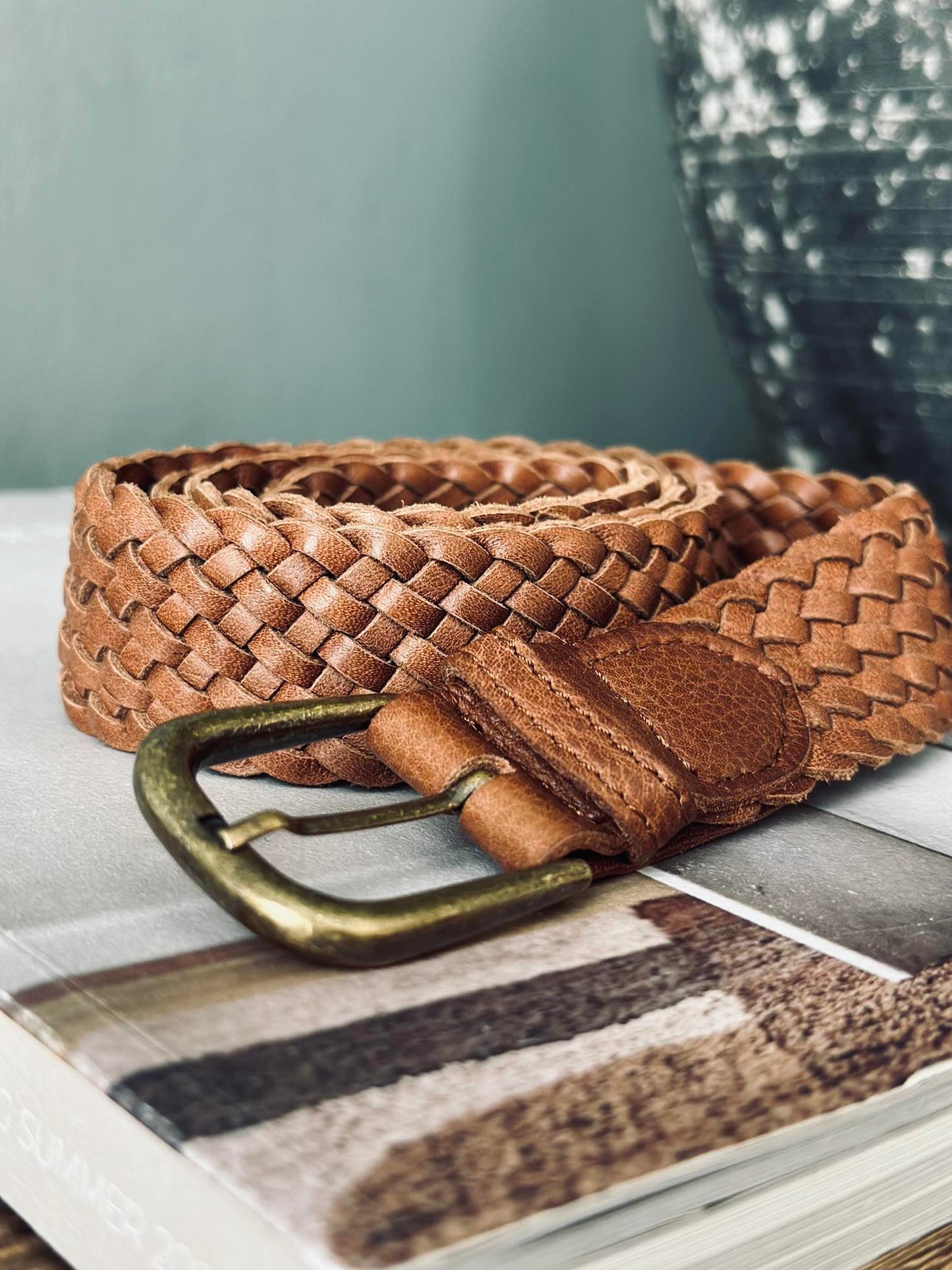 Bælte Harper walnut flet